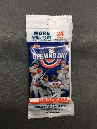 Factory Sealed 2019 Baseball Topps OPENING DAY 24 Card Pack - Kyle Lewis Rookie?