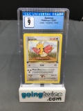 CGC Graded Pokemon Jungle 1st Edition #62 SPEAROW Trading Card - MINT 9