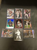 9 Card Lot of SERIAL NUMBERED Sports Cards with Stars and Rookies from Huge Collection