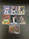 9 Card Lot of SERIAL NUMBERED Sports Cards with Stars and Rookies from Huge Collection