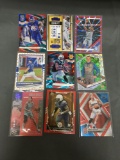 9 Card Lot of SERIAL NUMBERED Sports Cards with Stars and Rookies from Huge Collection