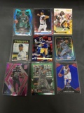 9 Card Lot of SERIAL NUMBERED Sports Cards with Stars and Rookies from Huge Collection