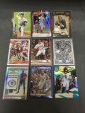 9 Card Lot of SERIAL NUMBERED Sports Cards with Stars and Rookies from Huge Collection