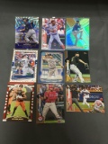 9 Card Lot of SERIAL NUMBERED Sports Cards with Stars and Rookies from Huge Collection