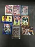 9 Card Lot of SERIAL NUMBERED Sports Cards with Stars and Rookies from Huge Collection