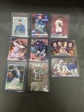 9 Card Lot of SERIAL NUMBERED Sports Cards with Stars and Rookies from Huge Collection