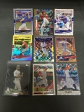 9 Card Lot of SERIAL NUMBERED Sports Cards with Stars and Rookies from Huge Collection