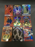 9 Card Lot of REFRACTORS and PRIZMS with Stars and Rookies from Huge Collection