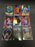 9 Card Lot of REFRACTORS and PRIZMS with Stars and Rookies from Huge Collection