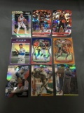 9 Card Lot of REFRACTORS and PRIZMS with Stars and Rookies from Huge Collection