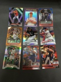 9 Card Lot of REFRACTORS and PRIZMS with Stars and Rookies from Huge Collection