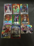 9 Card Lot of REFRACTORS and PRIZMS with Stars and Rookies from Huge Collection