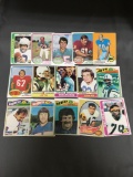 15 Card Lot of 1970s Topps Football Cards with Stars and Hall of Famers From Estate Collection