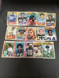 15 Card Lot of 1970s Topps Vintage Football Cards with Stars and Hall of Famers From Estate