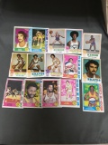 15 Card Lot of 1970s Topps Vintage Basketball Cards with Stars and Hall of Famers From Estate