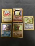 5 Card Lot of Vintage Pokemon Holofoil Rare Pokemon Cards from Huge Collection