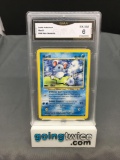 GMA Graded 2000 Pokemon Neo Genesis #66 MARILL Trading Card - EX-NM 6