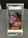 GMA Graded 1999 Topps Pokemon #TV13 KOFFING/WEEZING Holofoil Trading Card - GEM MINT 10