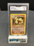 GMA Graded 2000 Pokemon Gym Challenge #1 BLAINE'S ARCANINE Holofoil Rare - EX-NM 6