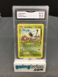 GMA Graded 2000 Pokemon Base Set 2 #34 BUTTERFREE Trading Card - NM-MT+ 8.5