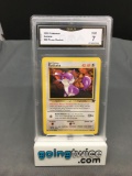 GMA Graded 2000 Pokemon Team Rocket #66 RATTATA Trading Card - NM 7