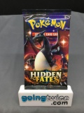 Factory Sealed 2019 Pokemon HIDDEN FATES 10 Card Booster Pack - Hard to Find!