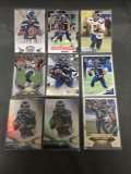 9 Card Lot of Seattle Seahawks RUSSELL WILSON Football Trading Cards from Huge Collection