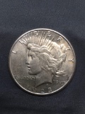 1923-S United States Peace Silver Dollar - 90% Silver Coin from Estate Collection