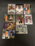 9 Card Lot of SERIAL NUMBERED Sports Cards with STARS and ROOKIES from Massive Collection