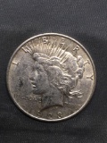 1923-D United States Peace Silver Dollar - 90% Silver Coin from Estate Collection
