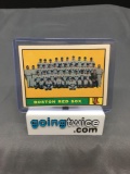 1961 Topps Baseball #373 BOSTON RED SOX Team Card Vintage Trading Card from Estate Collection