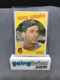 1959 Topps Baseball #420 ROCCO COLAVITO Cleveland Indians Trading Card from Estate Collection