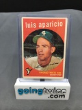 1959 Topps Baseball #310 LUIS APARICIO Chicago White Sox Trading Card from Estate Collection