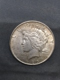 1923-S United States Peace Silver Dollar - 90% Silver Coin from Estate Collection