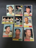 9 Card Lot of 1960-1962 Topps Baseball Card from Massive Estate Collection