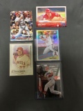 5 Card Lot of MIKE TROUT Los Angeles Angels Baseball Cards