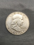 1961-D United States Franklin Silver Half Dollar - 90% Silver Coin from Estate Hoard