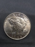 1923 United States Peace Silver Dollar - 90% Silver Coin from Estate Collection