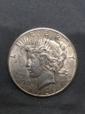 1926 United States Peace Silver Dollar - 90% Silver Coin from Estate Collection