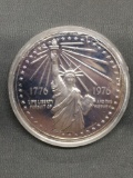 1 Ounce .999 Fine Silver 1976 American Bicentennial Silver Bullion Round Coin