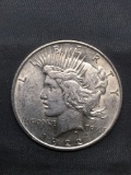 1922-D United States Peace Silver Dollar - 90% Silver Coin from Estate Collection