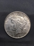 1922-D United States Peace Silver Dollar - 90% Silver Coin from Estate Collection