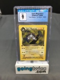 CGC Graded 2000 Pokemon Team Rocket 1st Edition #28 DARK MAGNETON Trading Card - MINT 9