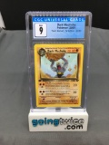 CGC Graded 2000 Pokemon Team Rocket 1st Edition #40 DARK MACHOKE Trading Card - MINT 9