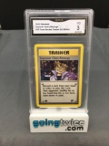 GMA Graded 2000 Pokemon Team Rocket 1st Edition #76 IMPOSTER OAK'S REVENGE Trading Card - VG 3