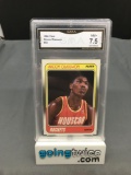 GMA Graded 1988-89 Fleer #54 AKEEM OLAJUWON Rockets Vintage Basketball Card - NM+ 7.5
