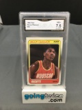 GMA Graded 1988-89 Fleer #54 AKEEM OLAJUWON Rockets Vintage Basketball Card - NM+ 7.5