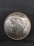 1922-S United States Peace Silver Dollar - 90% Silver Coin from Estate Collection