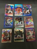 9 Card Lot of REFRACTORS and PRIZMS with Stars and Rookies from Huge Collection