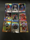 9 Card Lot of REFRACTORS and PRIZMS with Stars and Rookies from Huge Collection